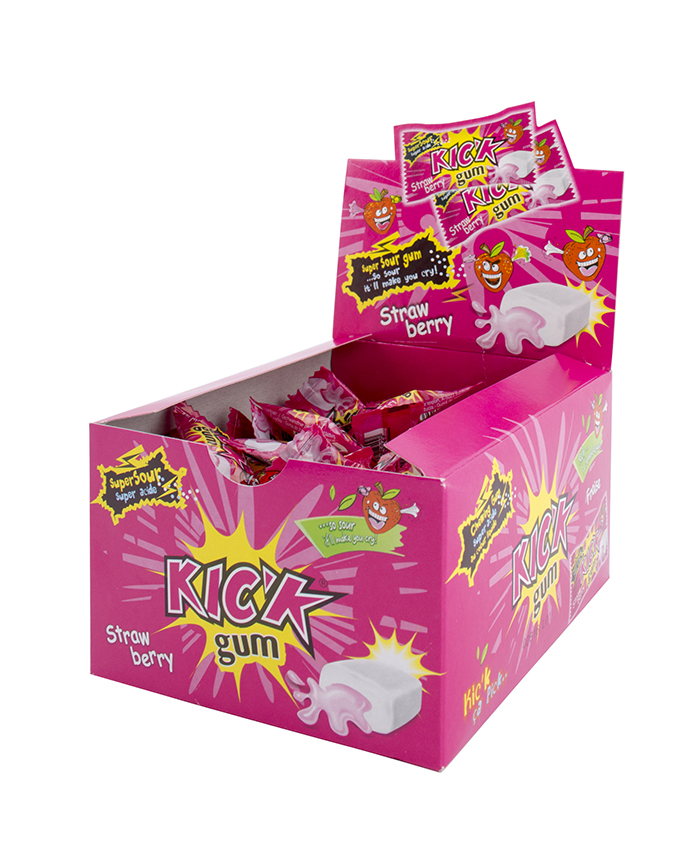 Kick Gum Strawberry - žvýkačka 4g