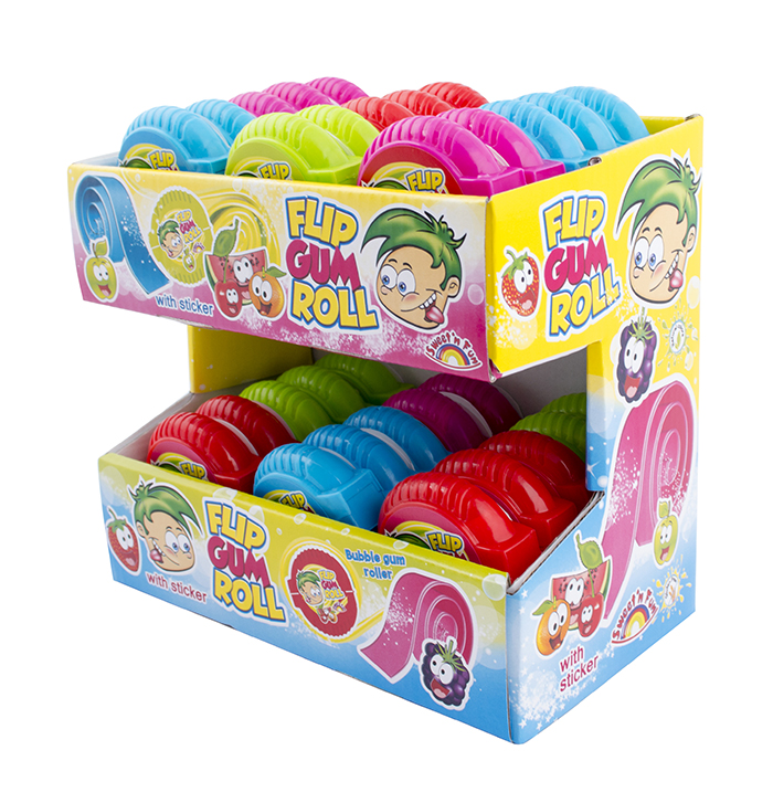 Flip Gum Rolls Double-Decker - roller žvýkačka 16g 