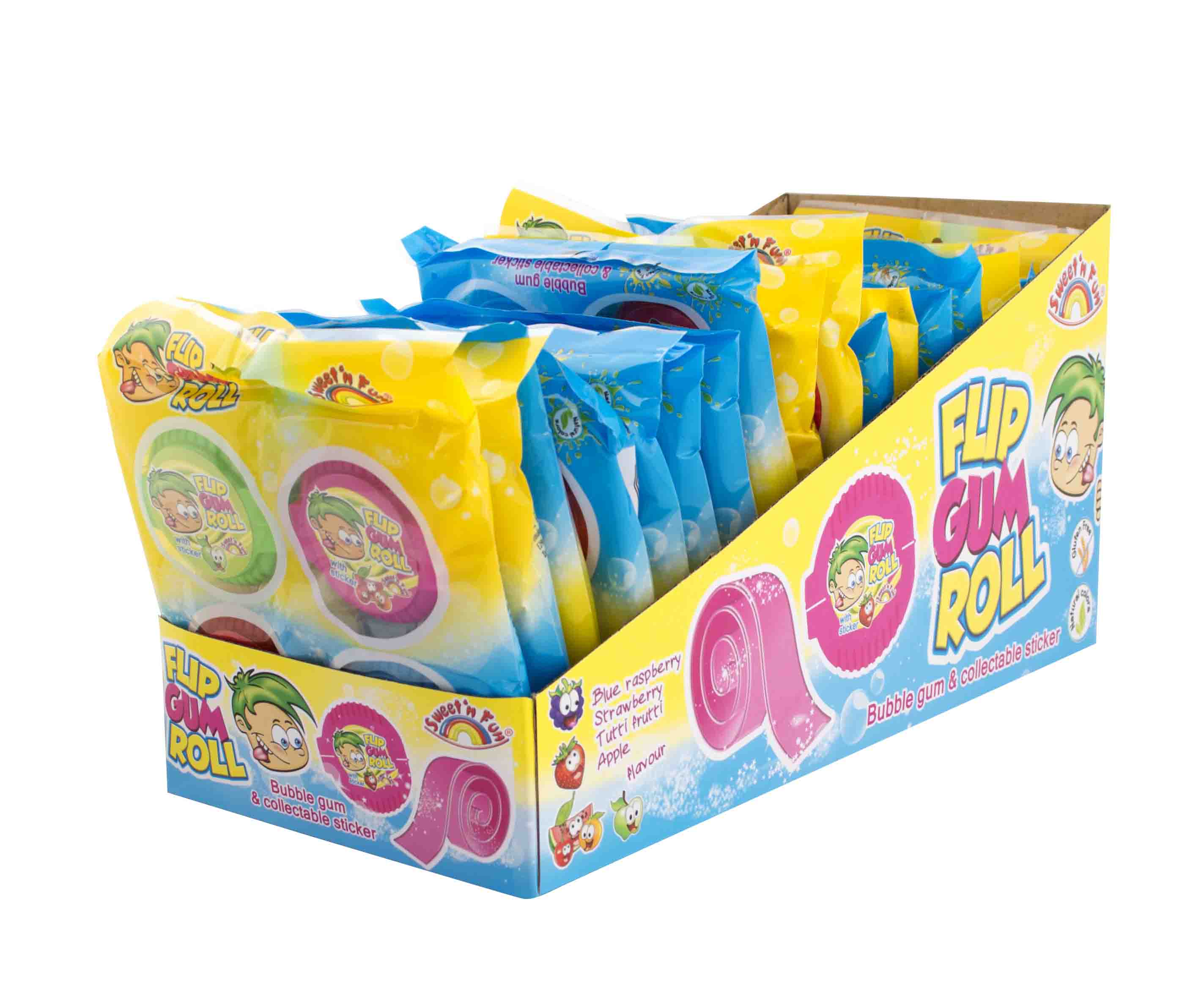 Flip gum roll 4pack – roller žvýkačka 4x16g ( 64g )