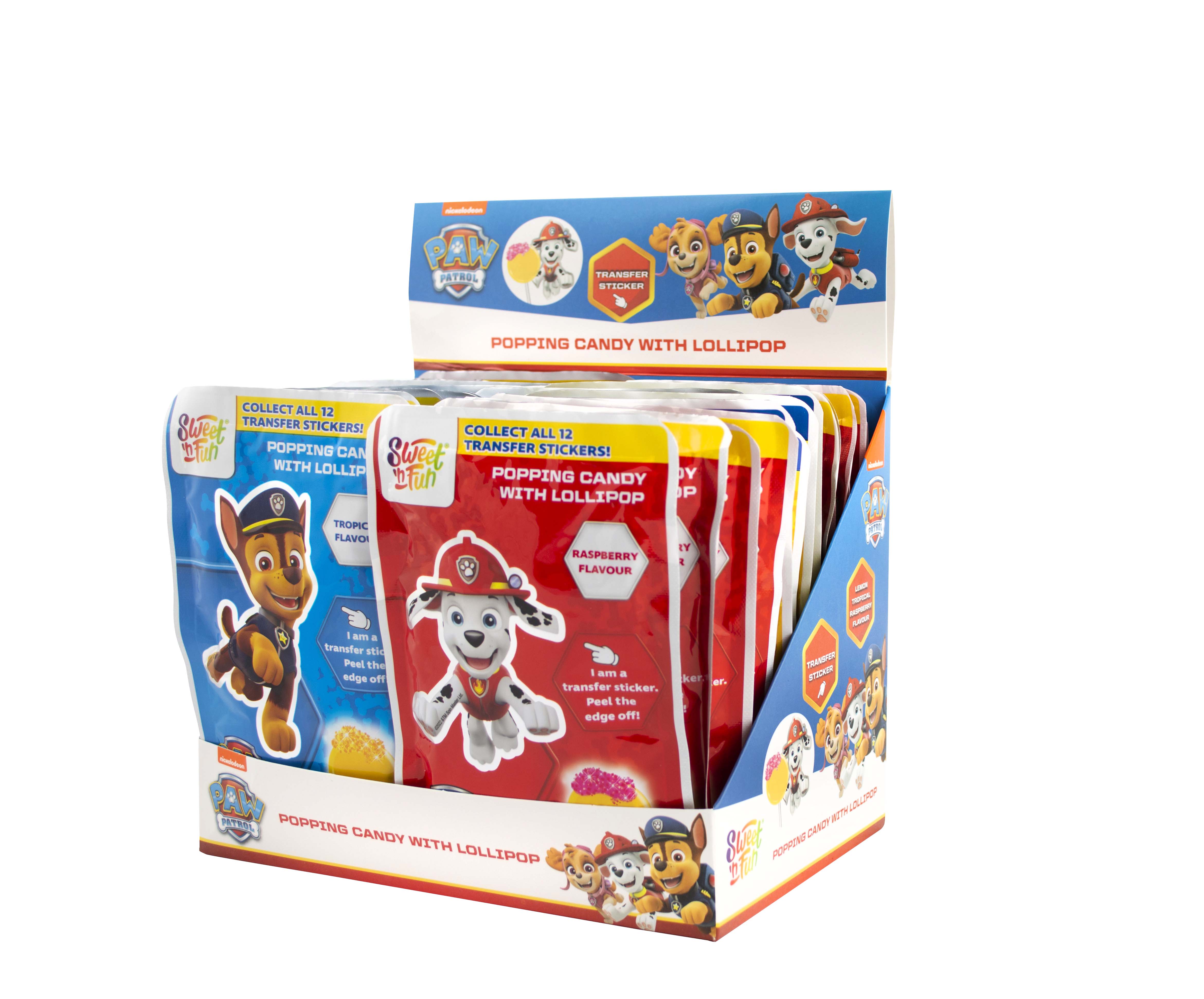 Paw Patrol Popping Candy - lízátko s práskacím práškem 15g