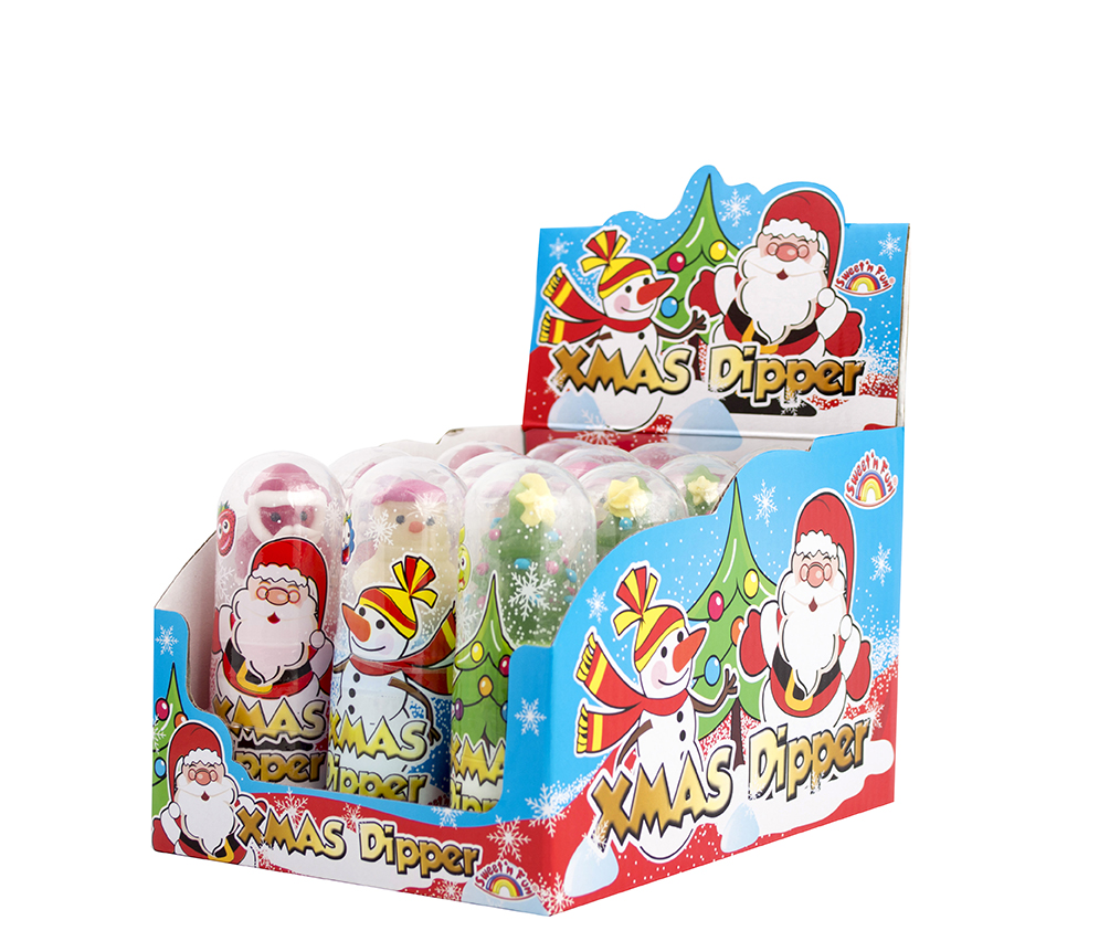 Xmas Dipper - 3D lízátko s kyselým práškem 40g