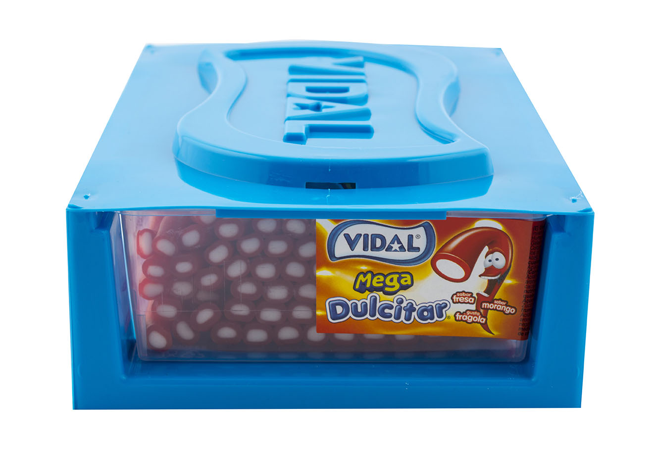 VIDAL - Mega Dulcitar strawberry - dlouhé jahodové pendreky 23,5 g