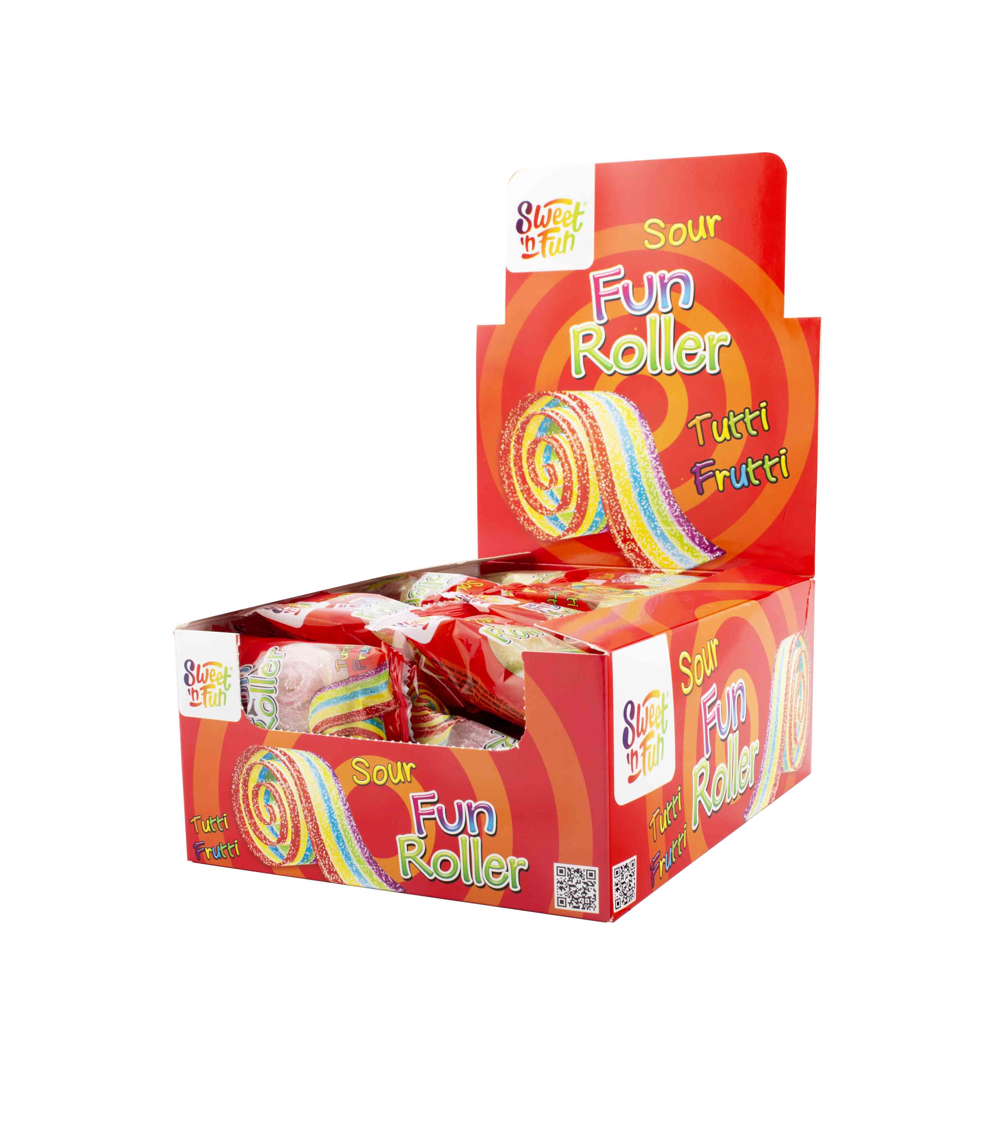 Sour Fun Roller tutti-frutti - kyselé pásky 20g