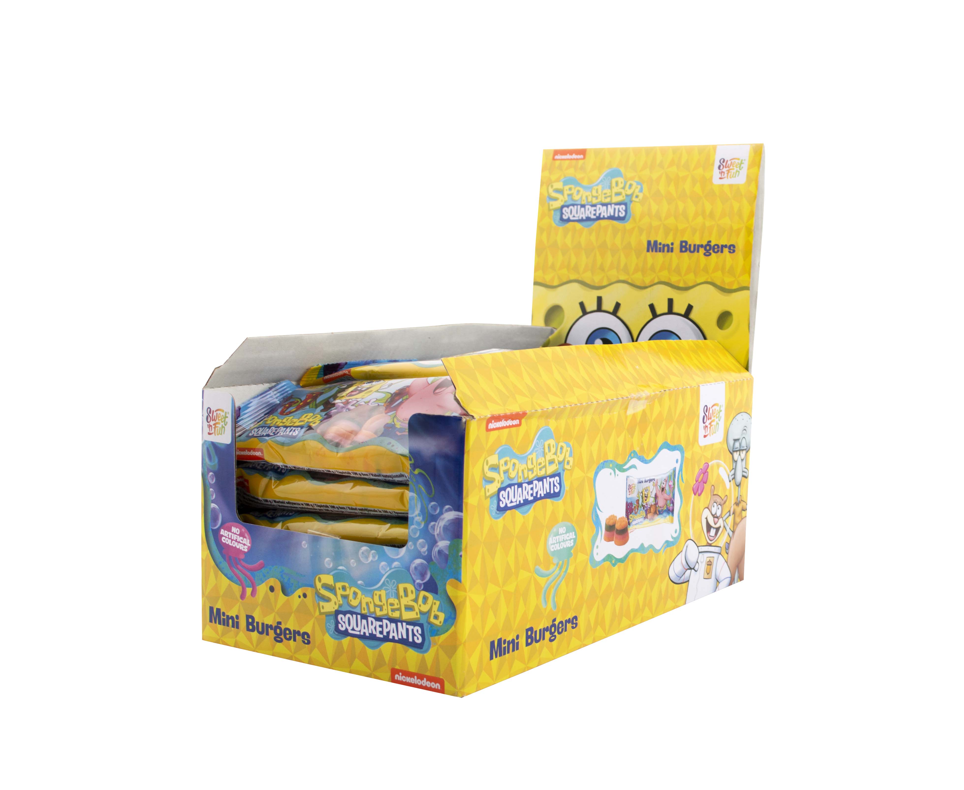Sponge Bob mini burger longpack - želé mini burger 57g