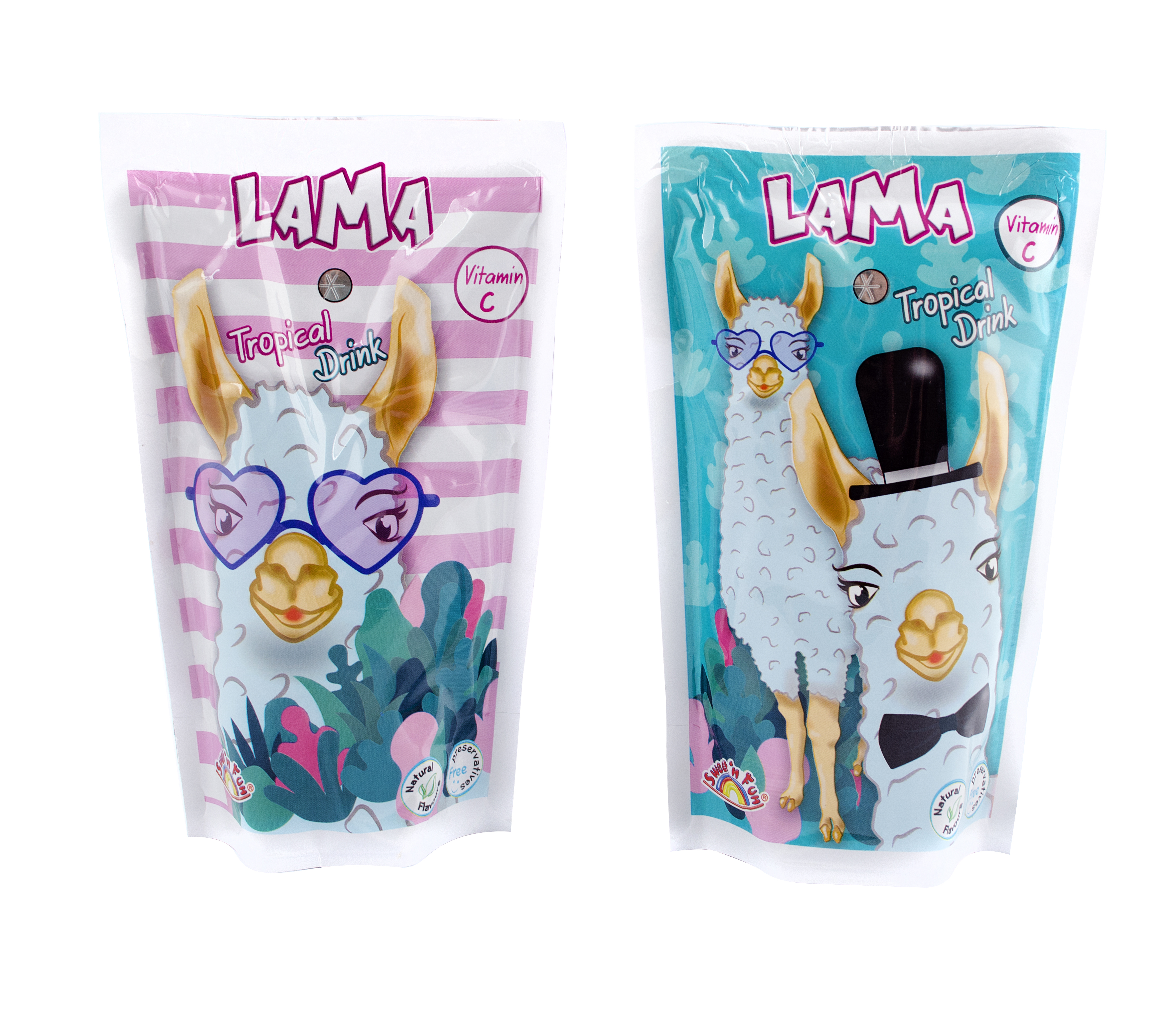 Lama a Flamingo - osvěžující limonáda s vitamínem C 200 ml