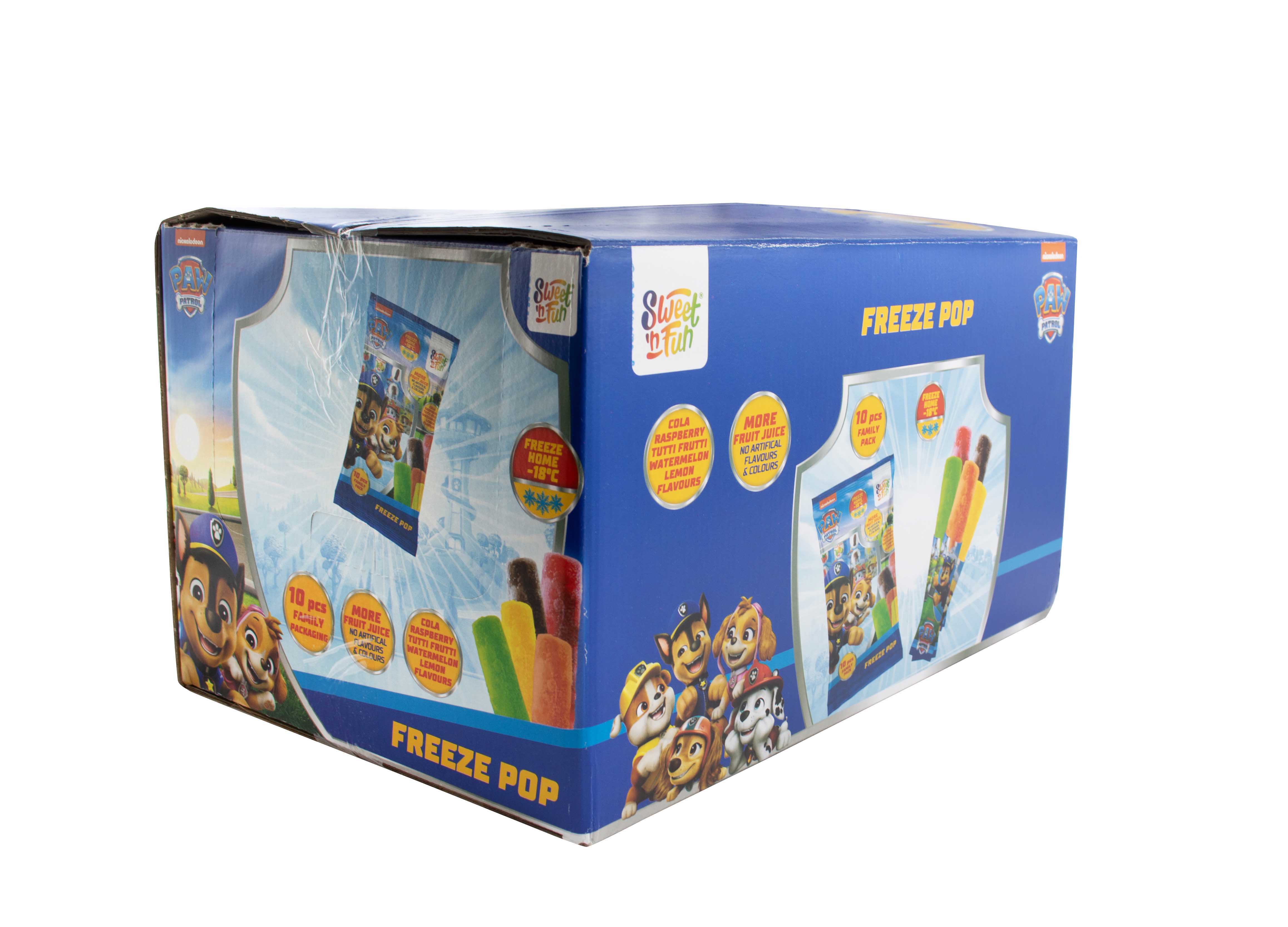 Paw Patrol Freeze Pop - zmrzliny ke zmražení s ovocnou složkou 10x50ml  NEW