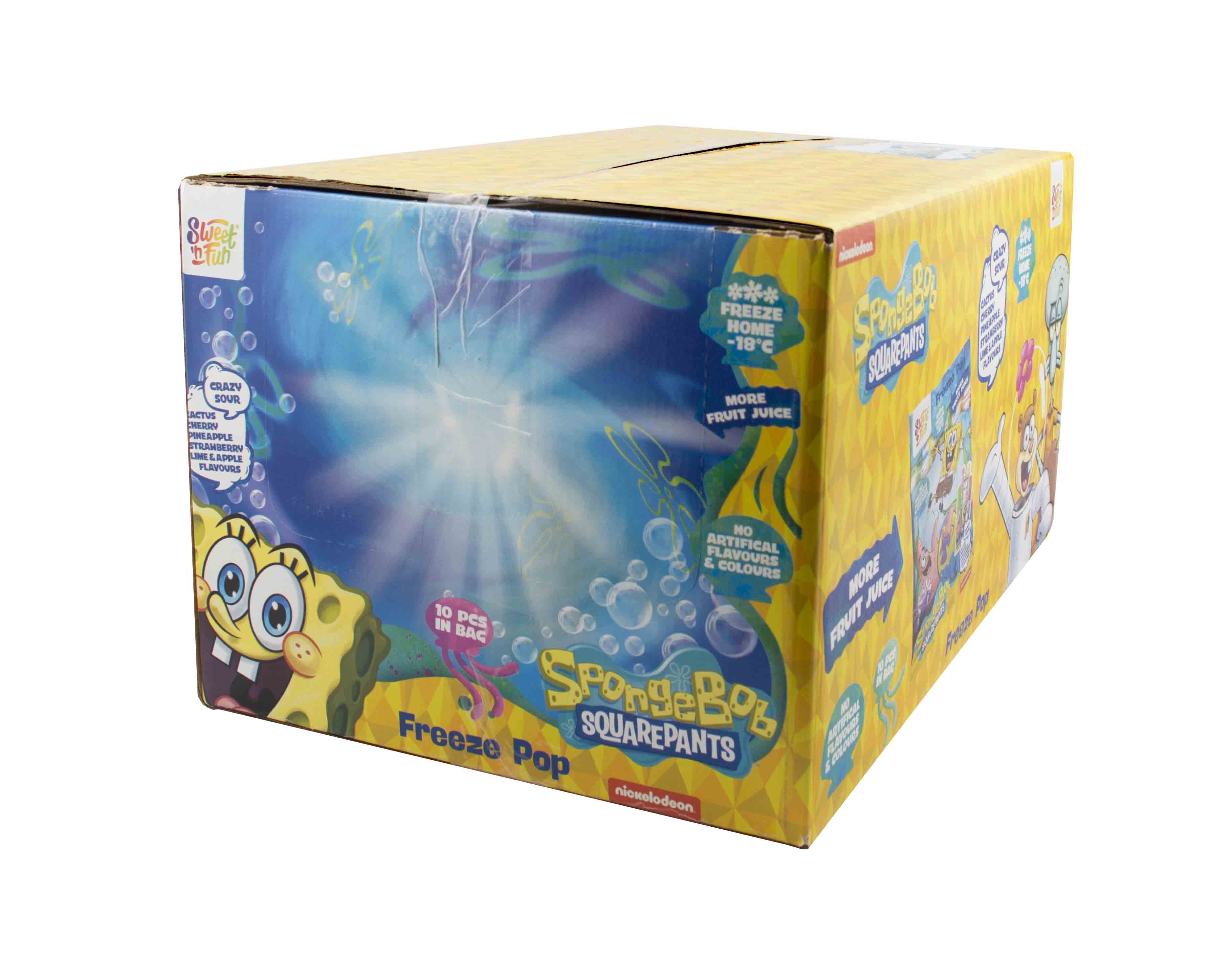 Sponge Bob Freeze Pop - zmrzliny ke zmražení s ovocnou složkou 10x50ml