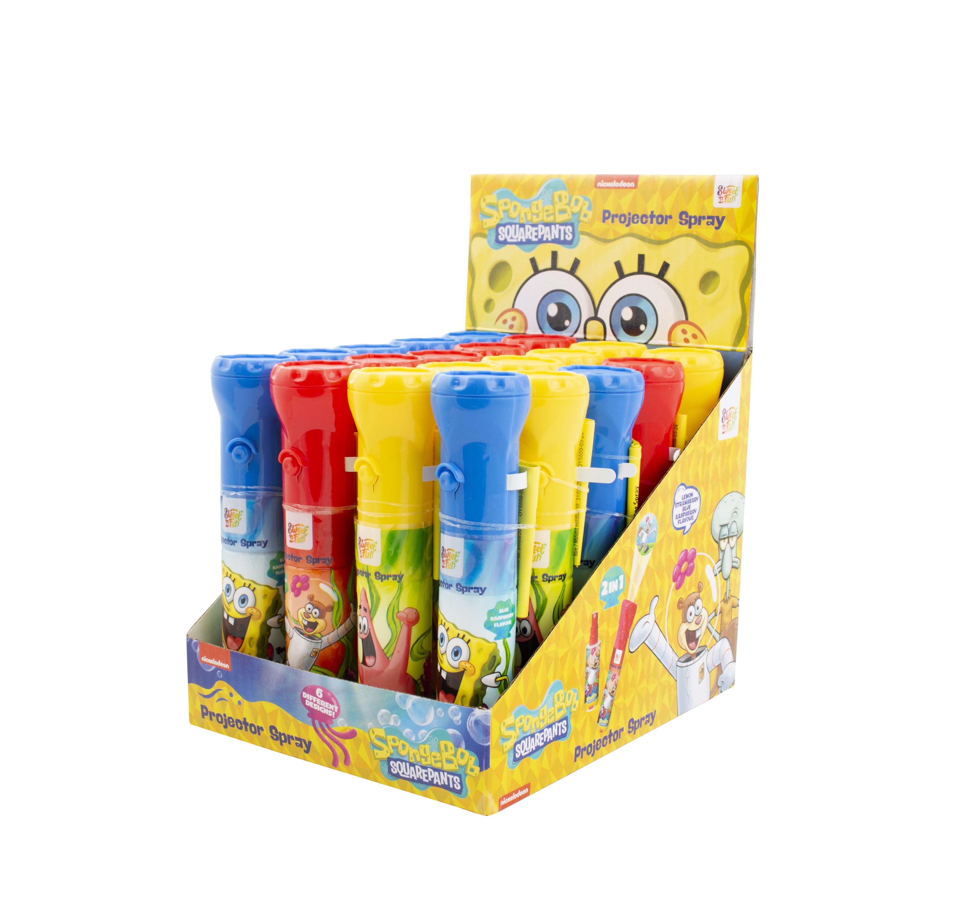 Sponge Bob Projector Spray - jedlý sprej s projektorem barevných obrázků 20ml
