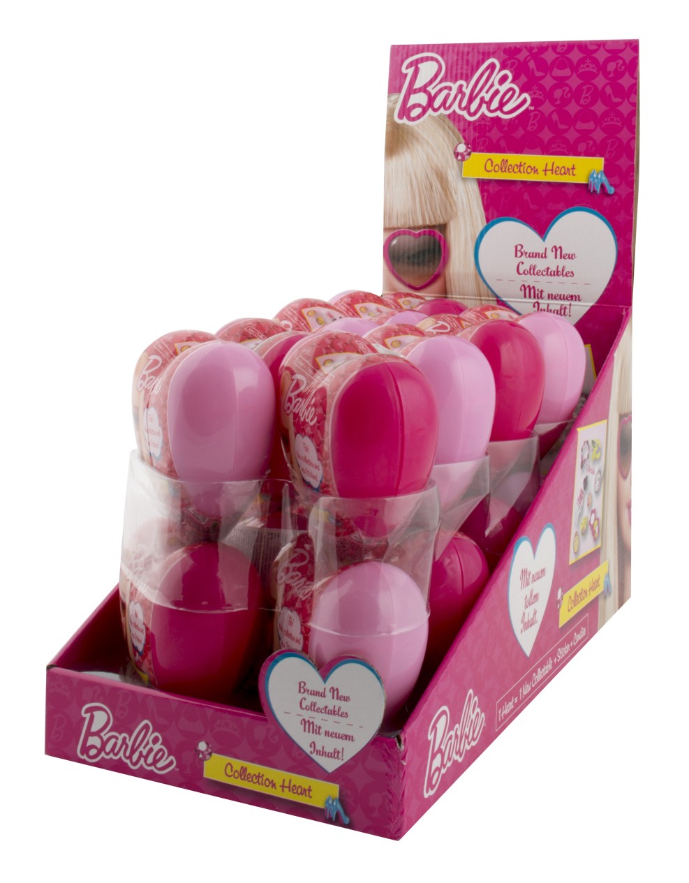 Barbie  hearts - srdce s překvapením a cukrovinkou 12g