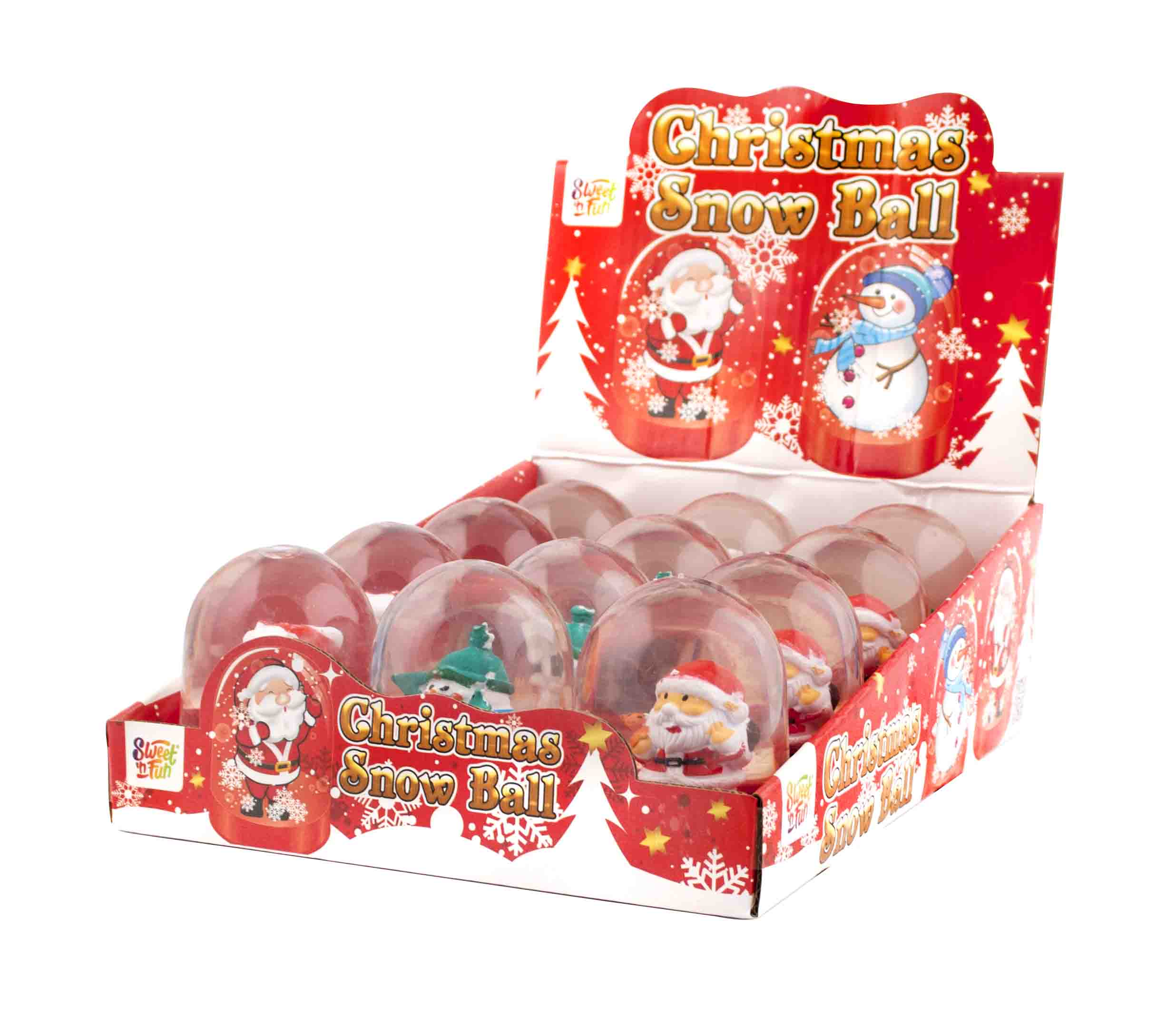 Candy Snow Christmas Ball - sněhové koule s cukrovinkou 5g