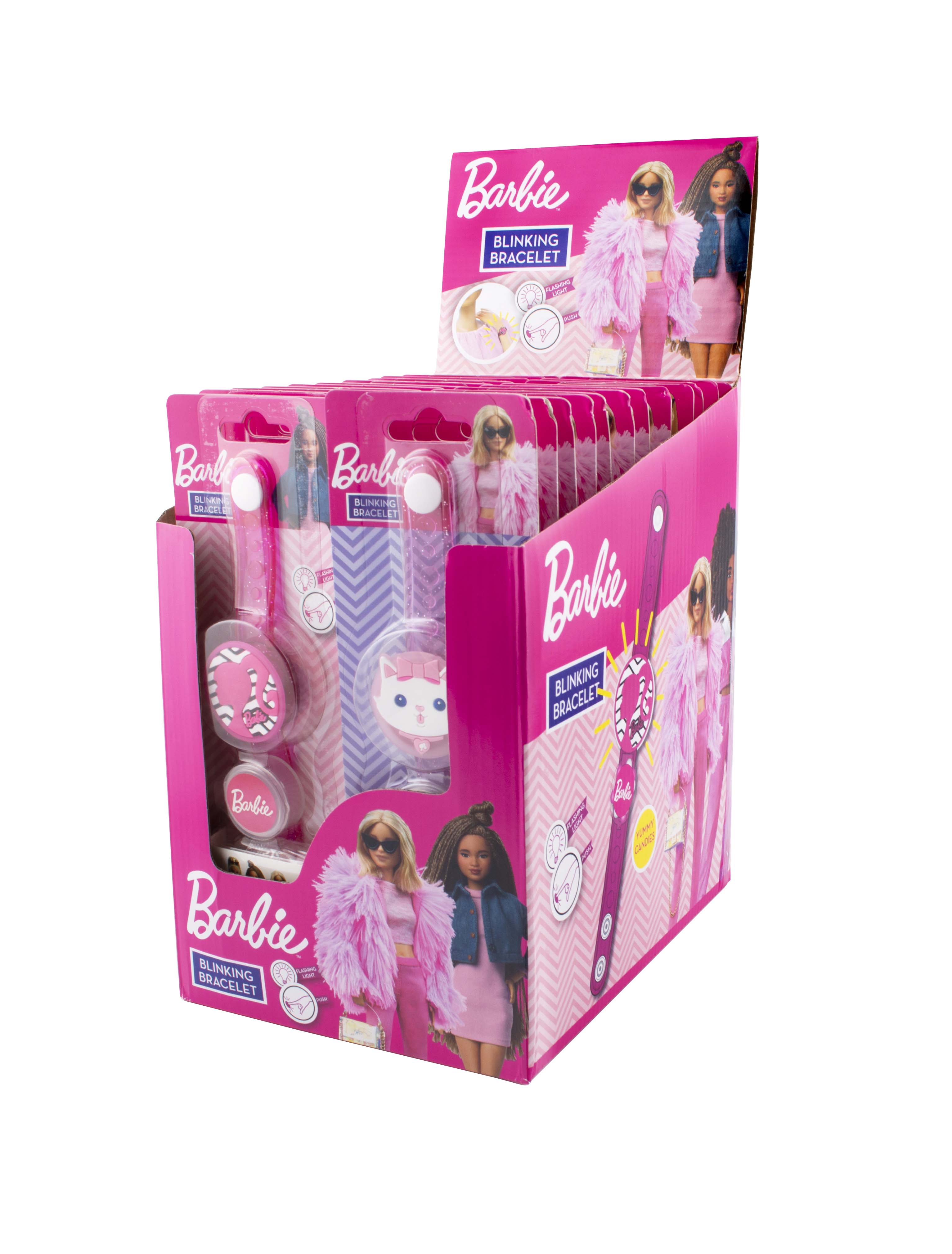 Barbie Blinking Bracelet - blikající náramek s cukrovinkou 10g