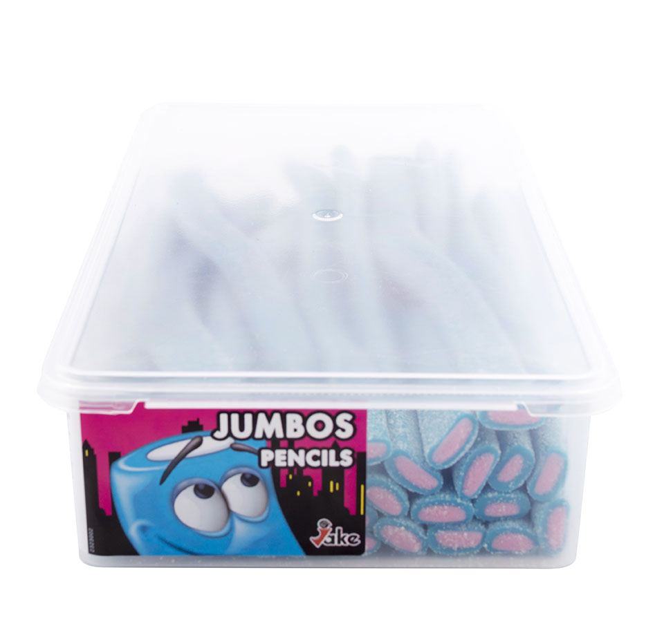 Jumbos 30 Fizzy Blue - šumivé pendreky s příchutí žvýkačky  50g