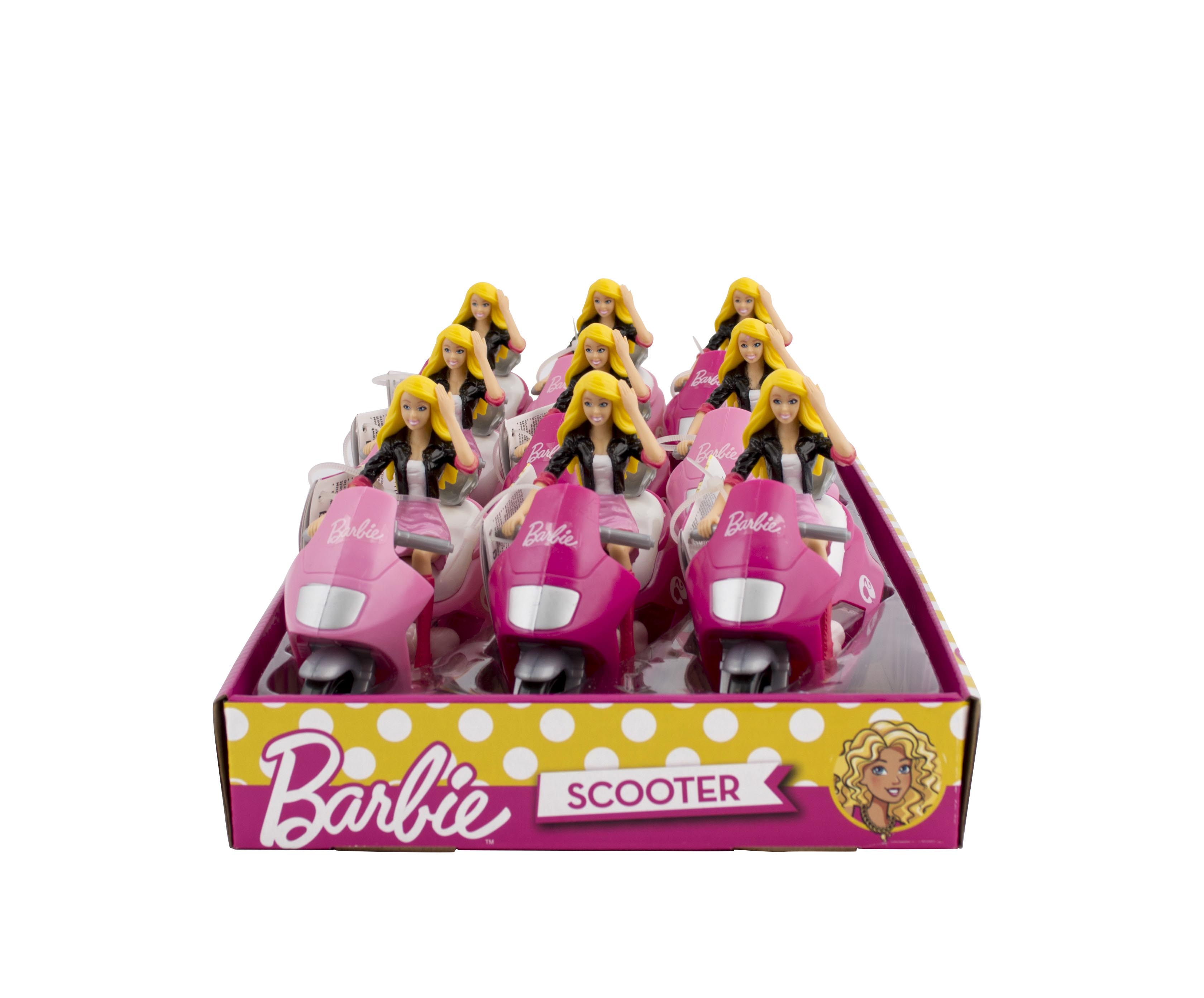 Barbie Scooter - barbie na skútru s bonbóny 12g