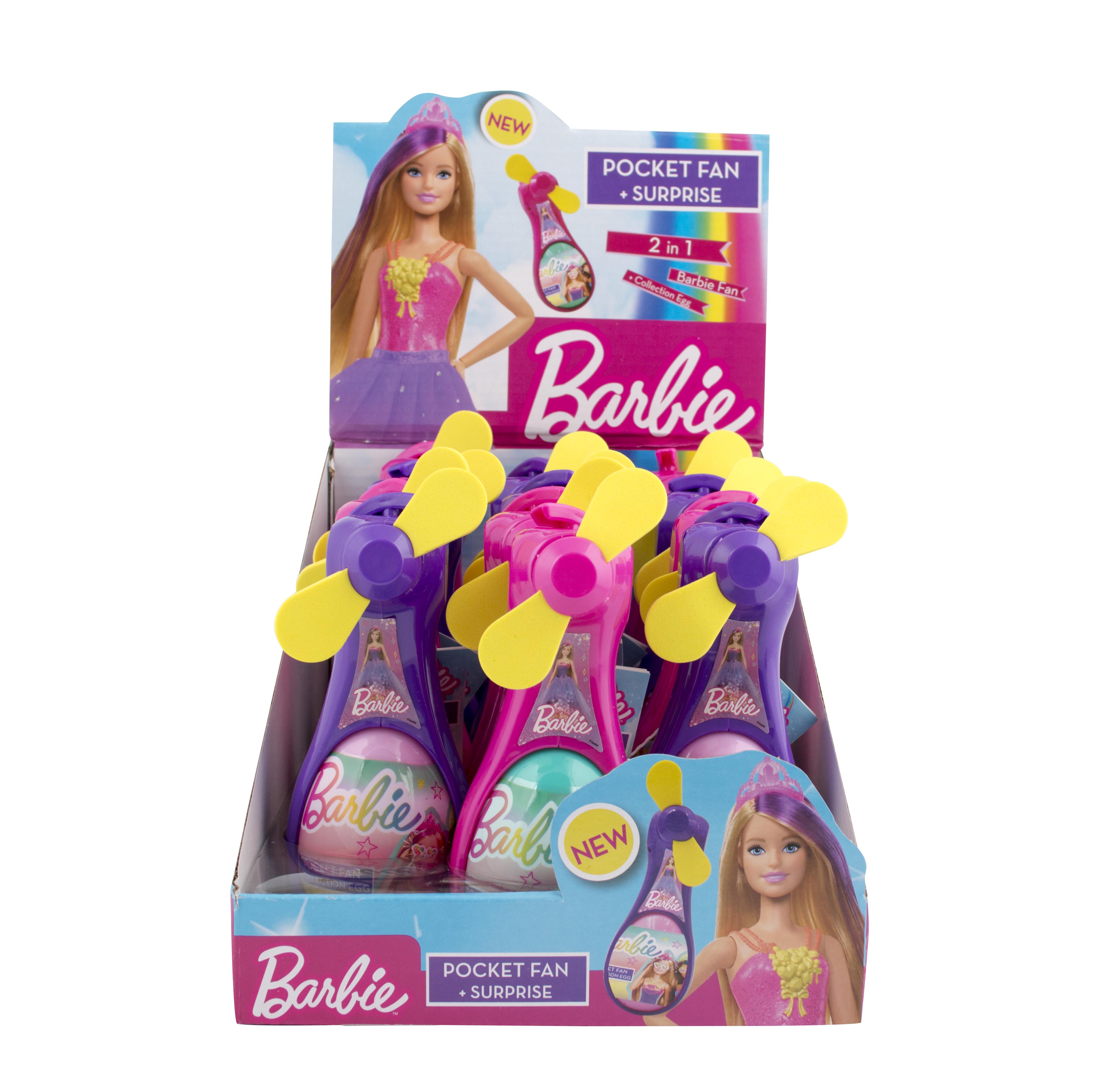 Barbie Collection Egg Cool Fan - větráček s překvapením a cukrovinkou 10g
