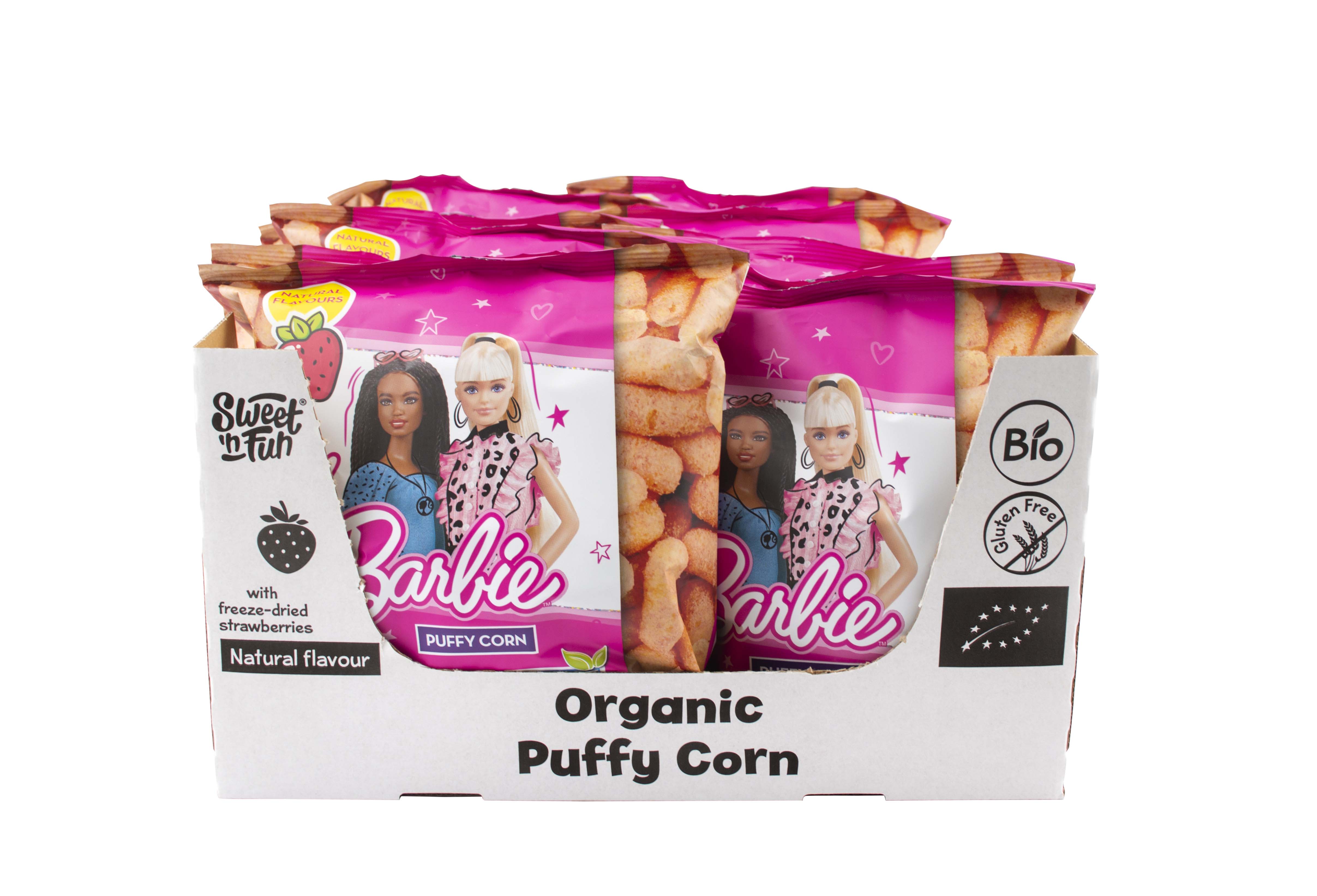 Barbie puffy corn - bio kukuřičné křupky 50g
