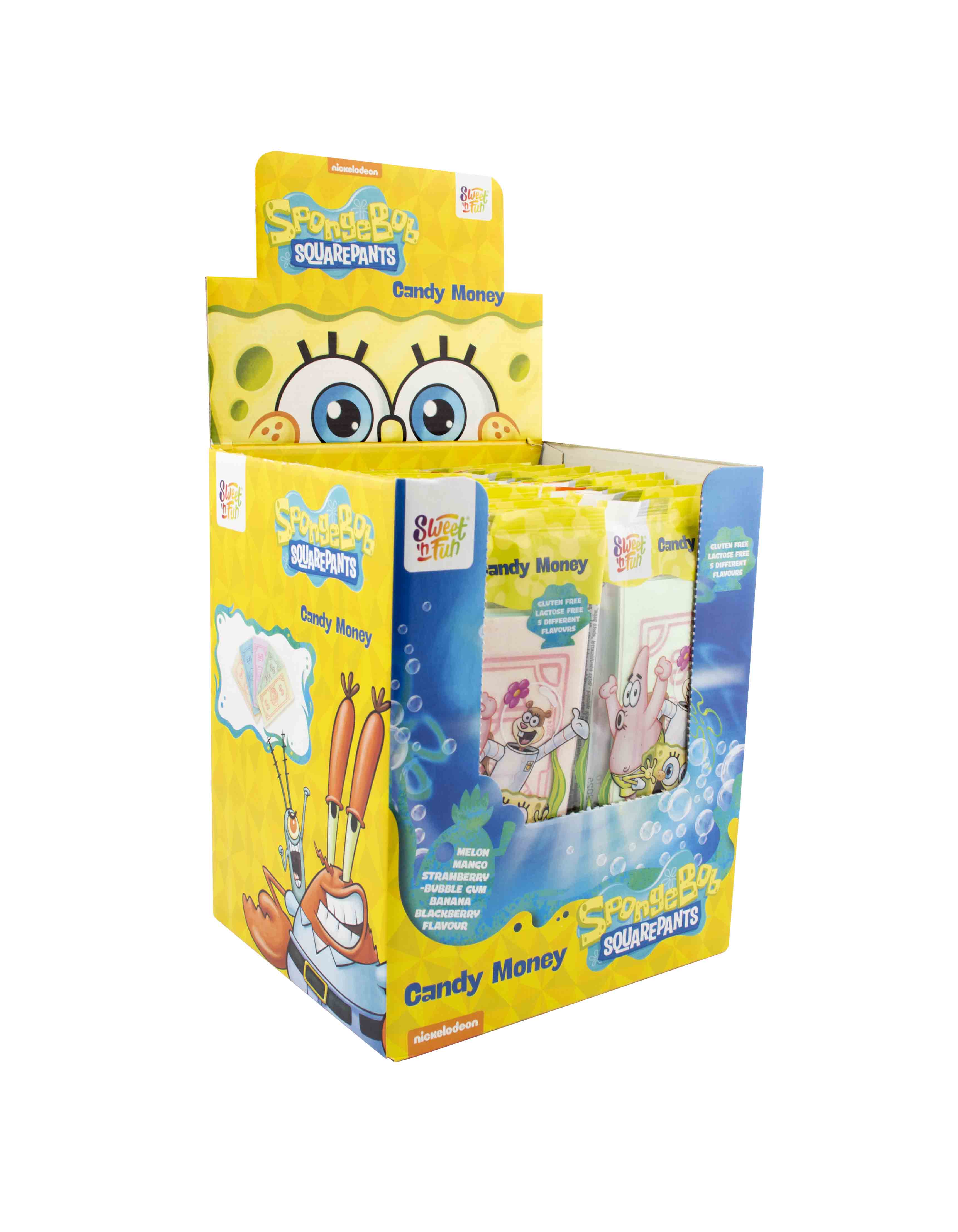 Sponge Bob candy money – jedlé dolarové bankovky (více příchutí) 10g