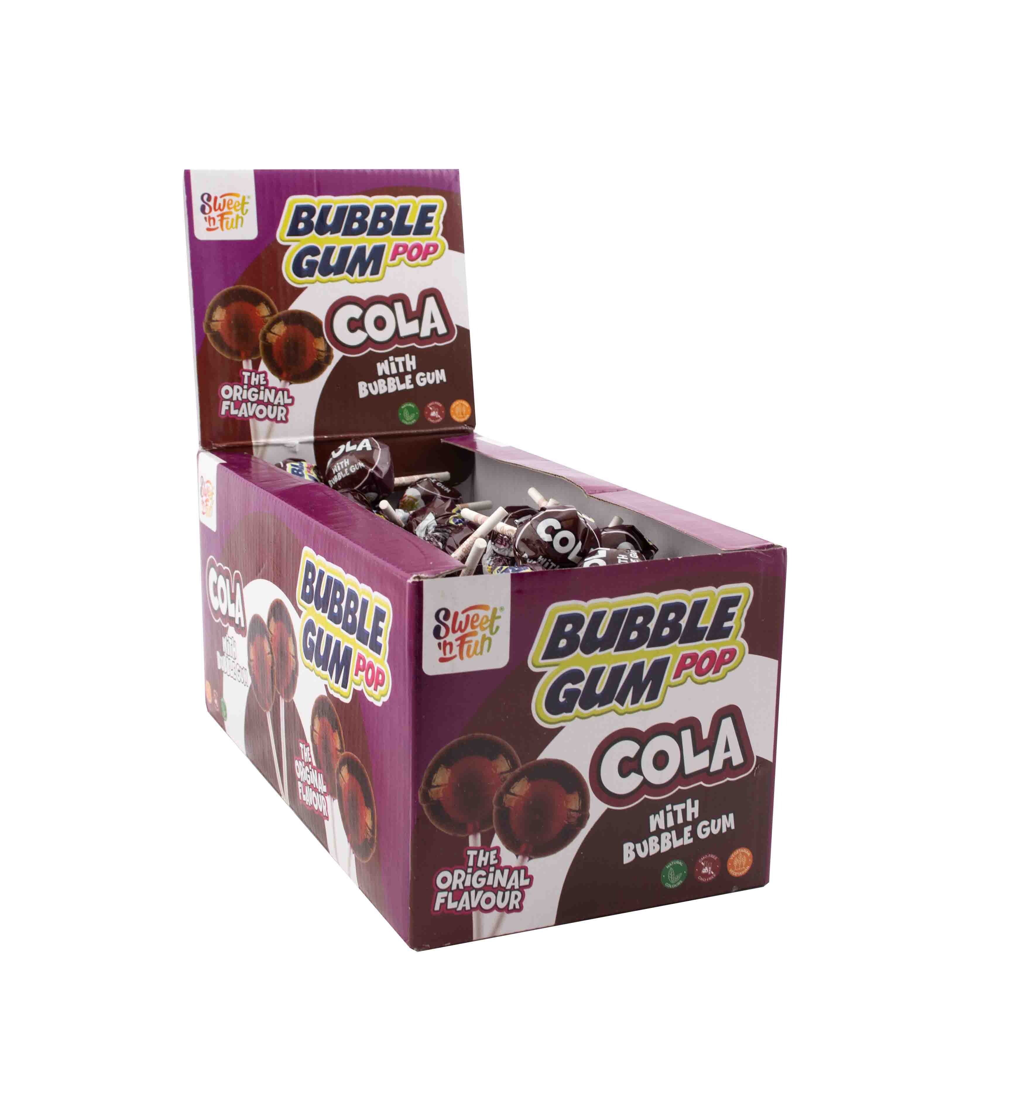 Cola Bubble Gum Pop - lízátko se žvýkačkou 15g