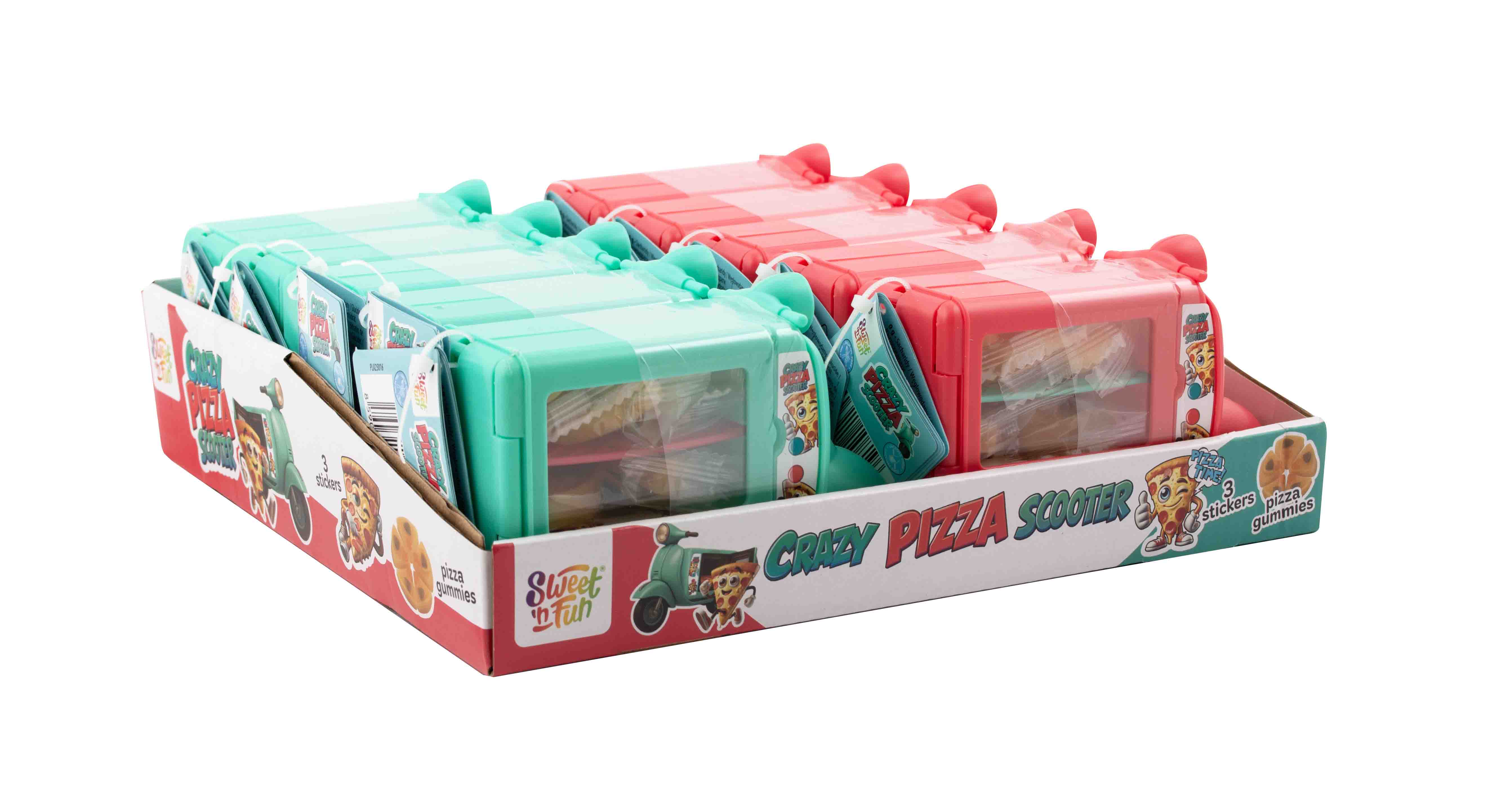 Crazy Pizza Scooter - pizza skútr s želé 20g