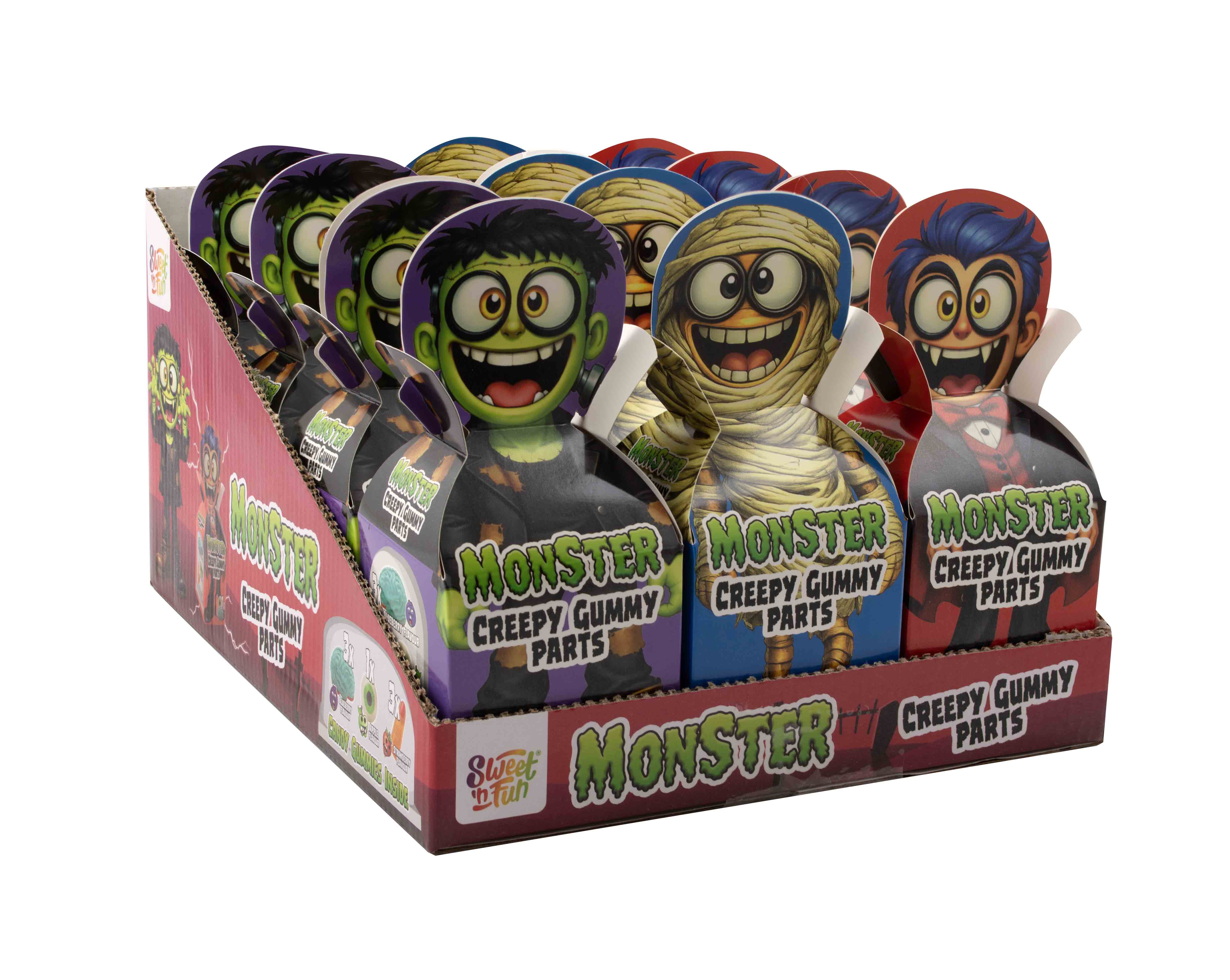 Monster creepy gummy parts - želé kousky těla 50g
