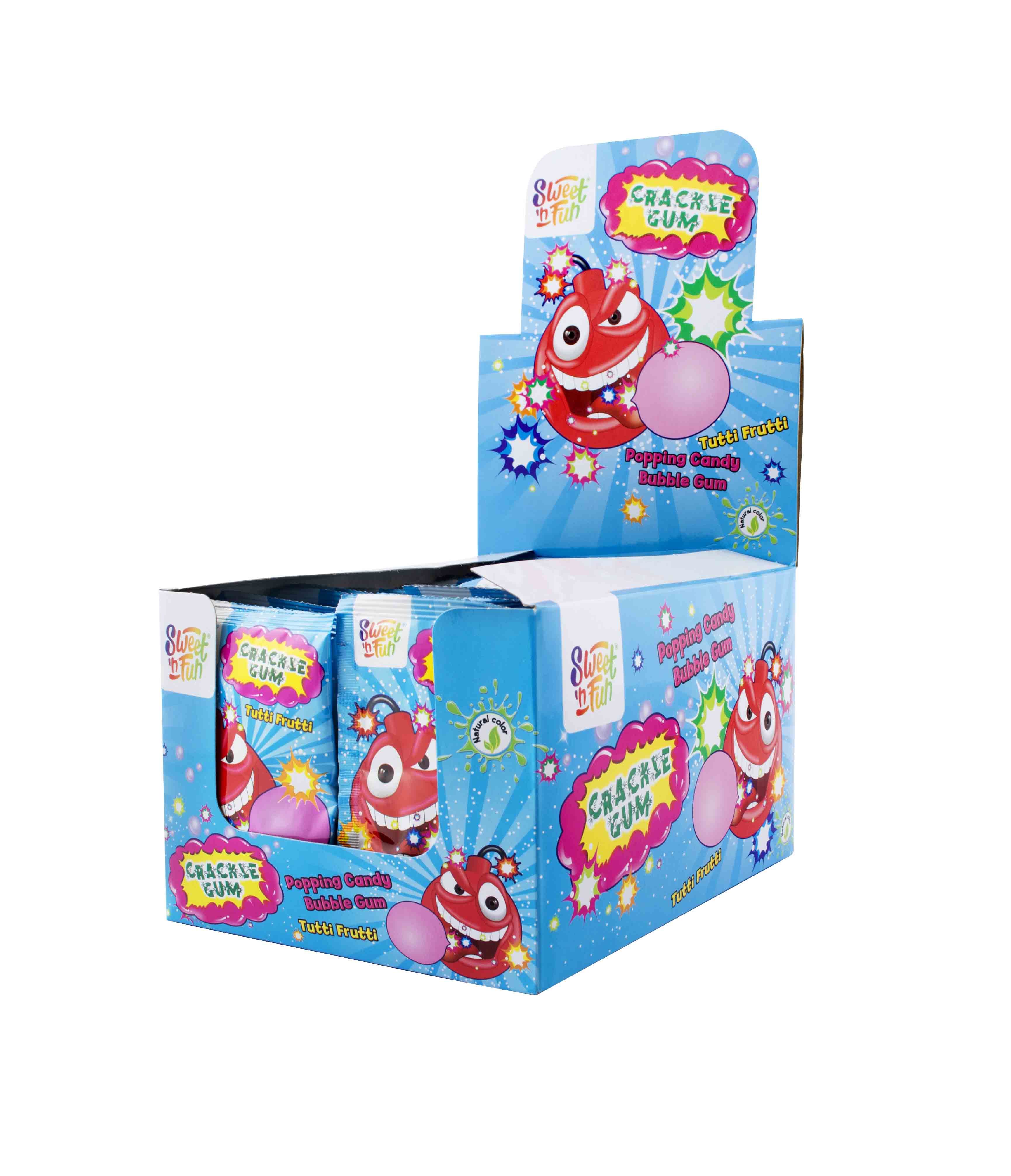 Crackle Gum Tutti Frutti  - práskací prášek se žvýkačkou 10g