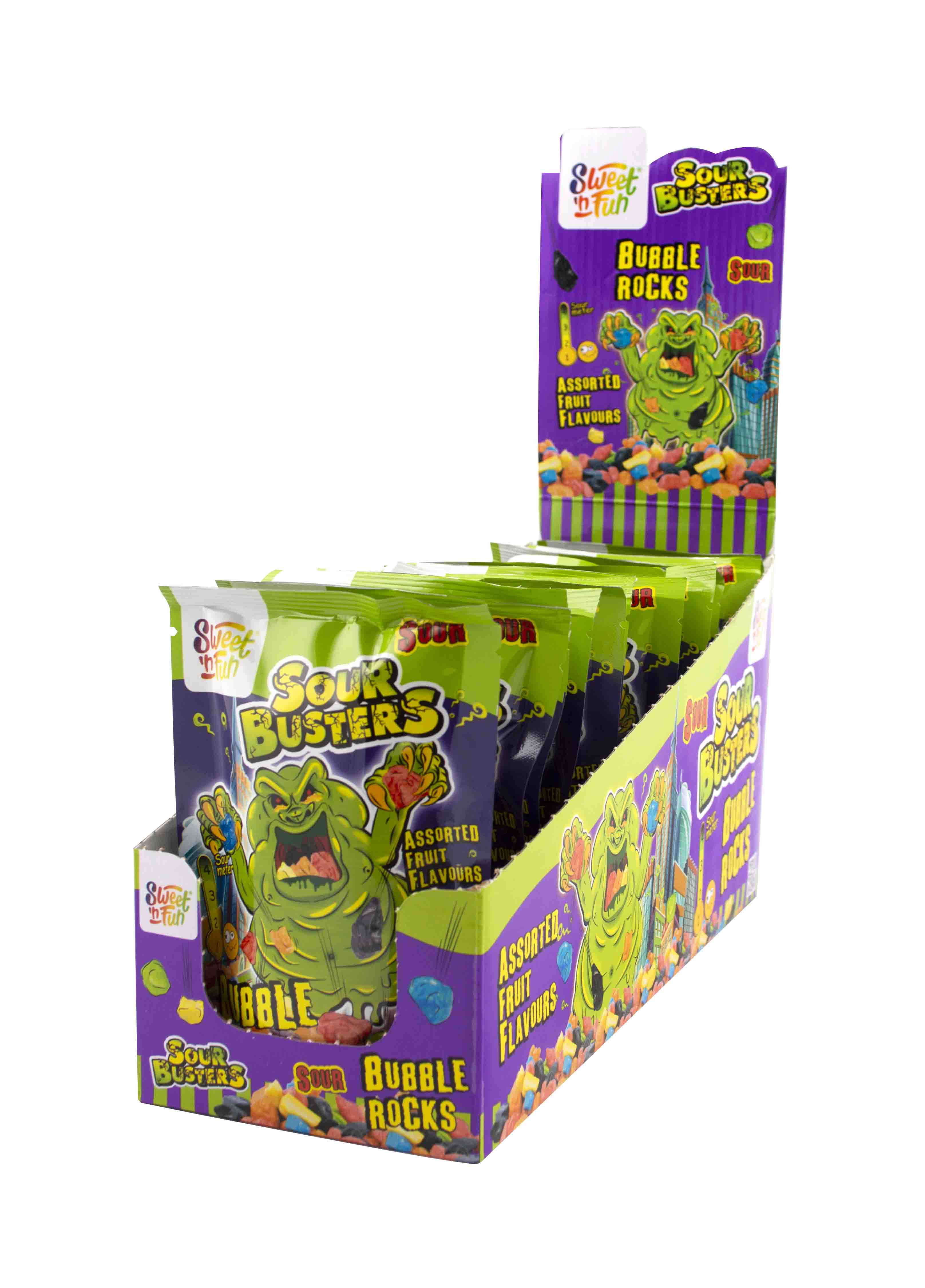 Sour Busters bubble rocks - žvýkačky kameny 50g