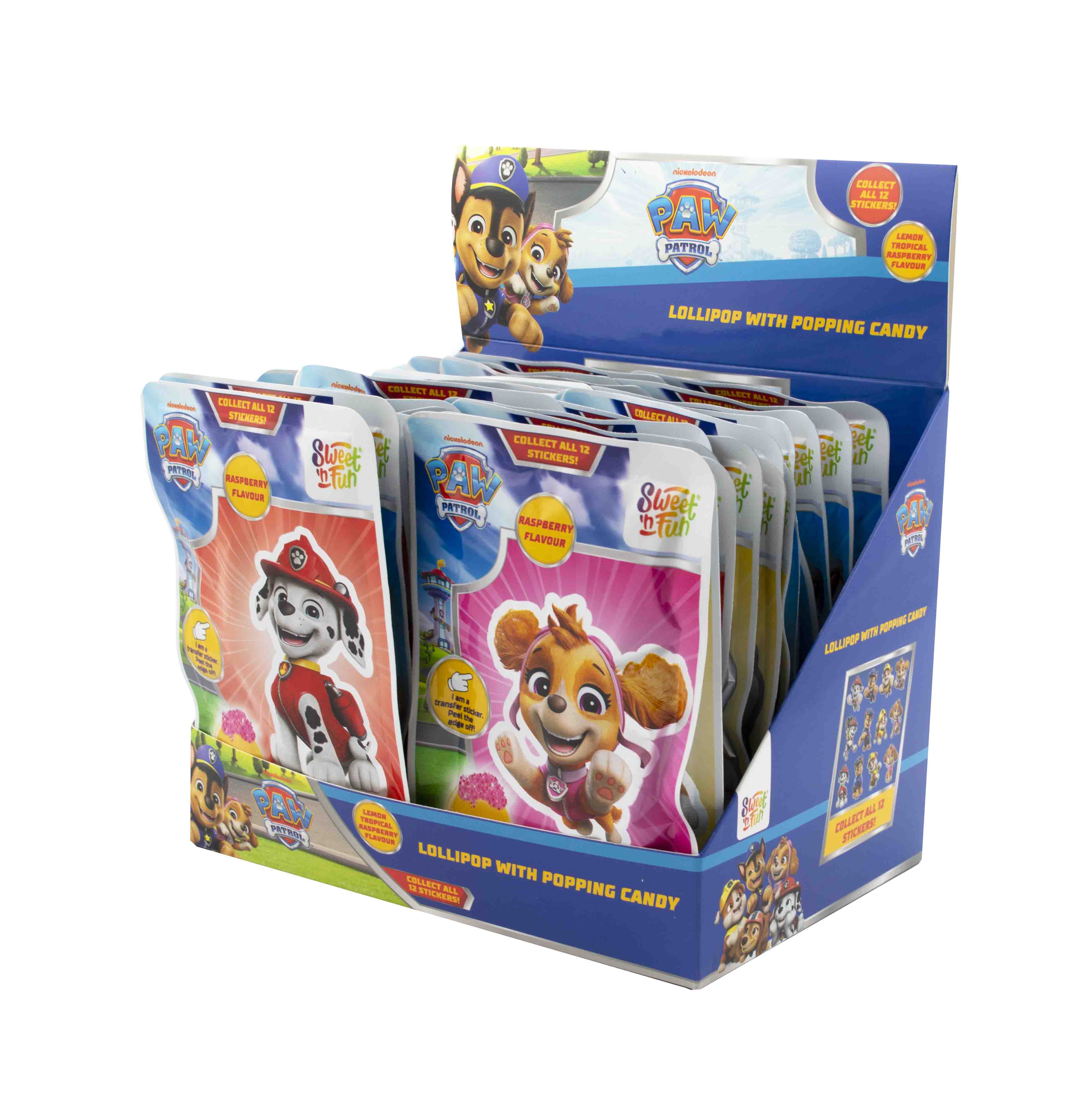 Paw Patrol Popping Candy - lízátko s práskacím práškem 15g