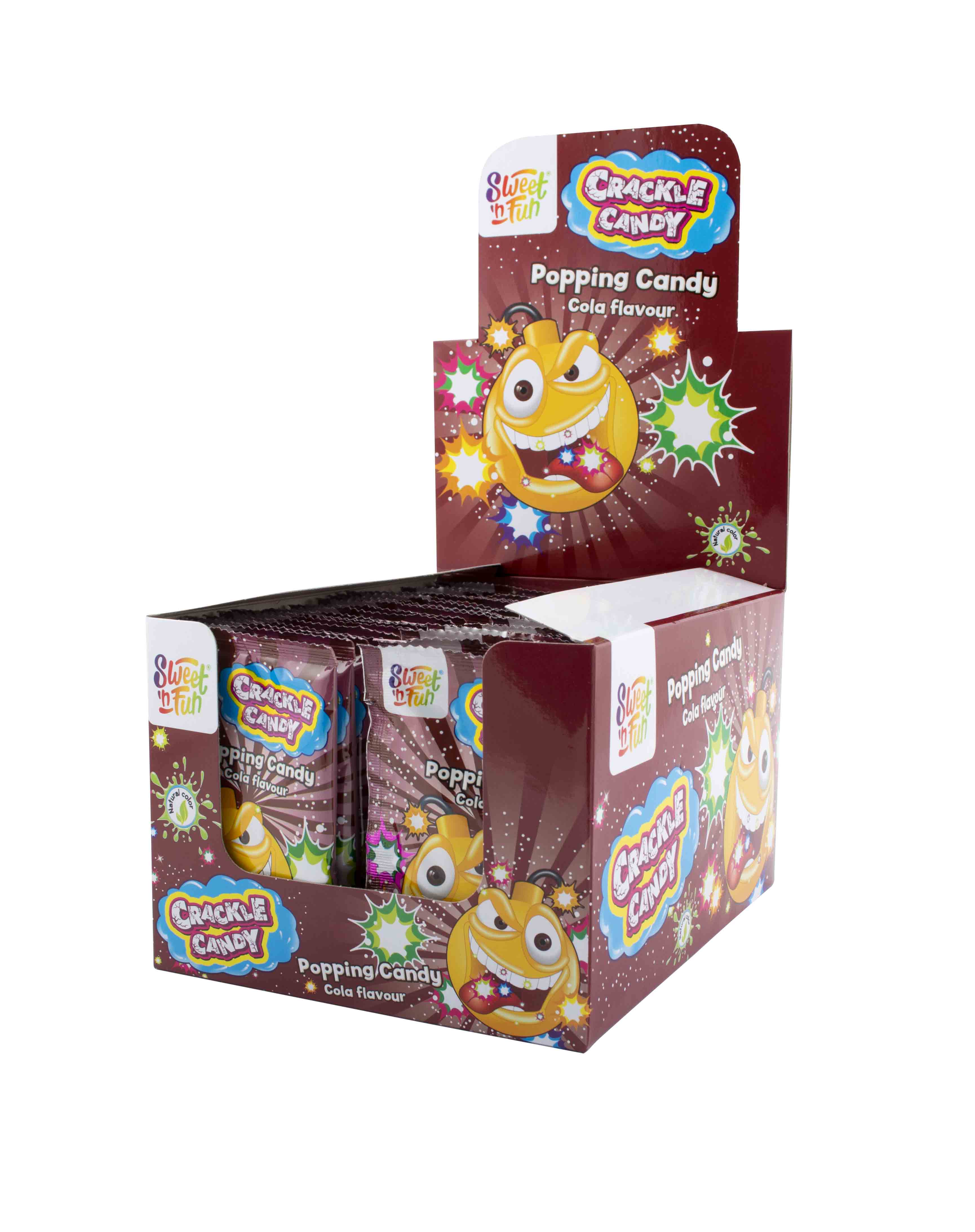 Crackle candy COLA – žvýkačka s práskacím práškem 8g