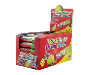 Tennis Ball Bubble Gum  - žvýkačky s kyselým práškem  20g