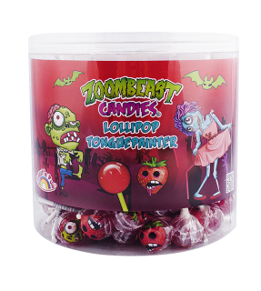 Zoombeast Candies lollipop – barvící lízátko 9,5g