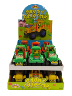Candy tractor - natahovací traktor s cukrovinkou 5g