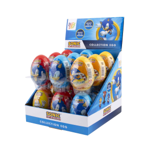 Sonic Surprise Egg - překvapení s 3D reliéfem, hračkou a cukrovinkou 10g